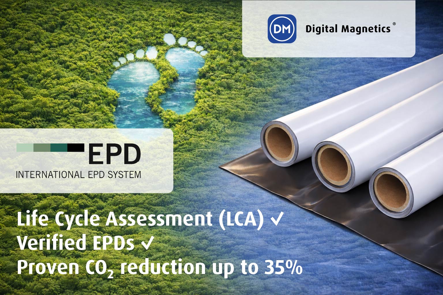 Digital Magnetics® proves up to 35% lower CO₂ impact with verified EPDs image